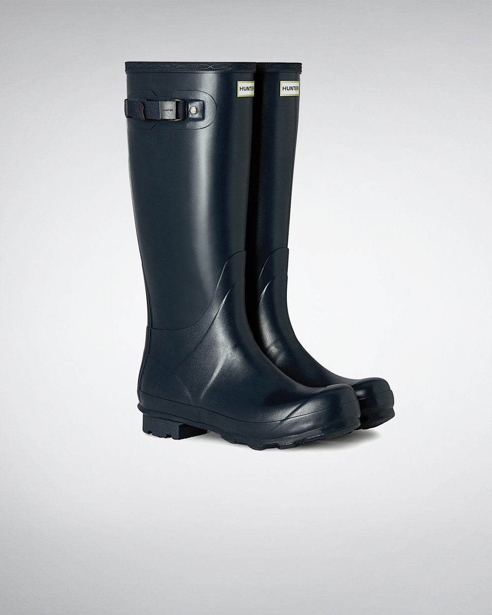 Hunter Norris Field Tall Rain Boots - Buy Mens Navy - QEPYBX804